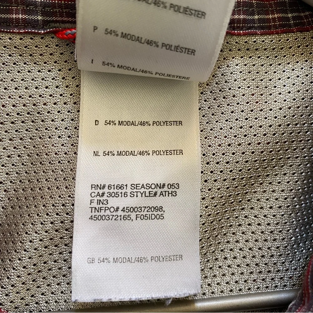 The North Face Men’s Plaid Long Sleeve Button Down Shirt Size Large